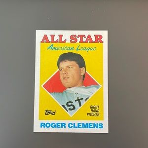 1987 Topps Roger Clemens All-Star Card #394